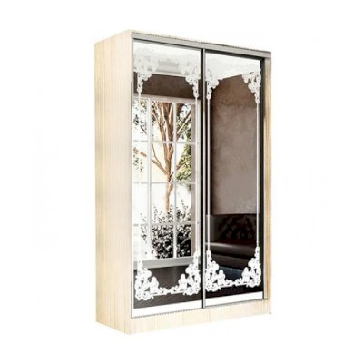 Двухдверный шкаф-купе Тринити 4 (Миф)